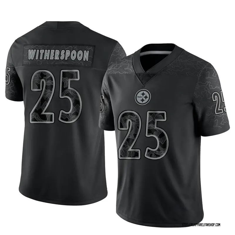 Youth Nike Pittsburgh Steelers Ahkello Witherspoon Black Reflective Jersey - Limited