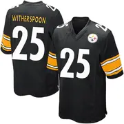 Youth Nike Pittsburgh Steelers Ahkello Witherspoon Black Team Color Jersey - Game