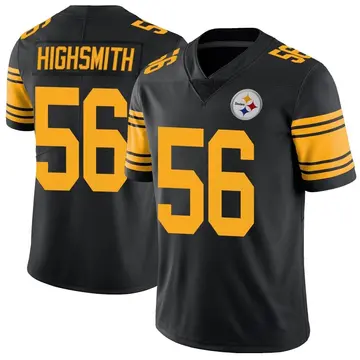 Youth Nike Pittsburgh Steelers Alex Highsmith Black Color Rush Jersey - Limited
