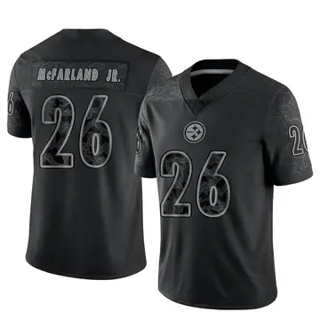 Youth Nike Pittsburgh Steelers Anthony McFarland Jr. Black Reflective Jersey - Limited