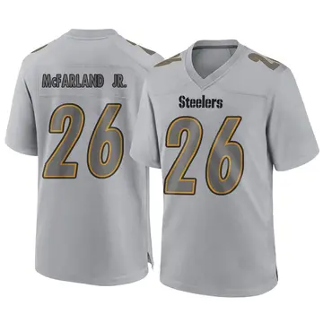 Youth Nike Pittsburgh Steelers Anthony McFarland Jr. Gray Atmosphere Fashion Jersey - Game
