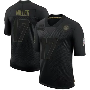 Youth Nike Pittsburgh Steelers Anthony Miller Black 2020 Salute To Service Jersey - Limited