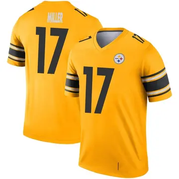 Youth Nike Pittsburgh Steelers Anthony Miller Gold Inverted Jersey - Legend