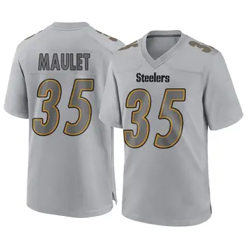 Youth Nike Pittsburgh Steelers Arthur Maulet Gray Atmosphere Fashion Jersey - Game