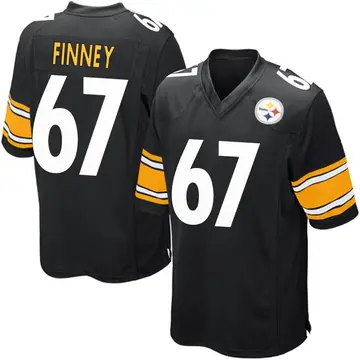 Youth Nike Pittsburgh Steelers B.J. Finney Black Team Color Jersey - Game