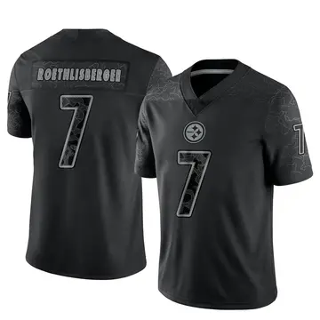 Youth Nike Pittsburgh Steelers Ben Roethlisberger Black Reflective Jersey - Limited