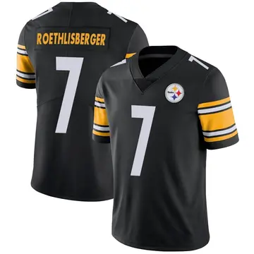 Youth Nike Pittsburgh Steelers Ben Roethlisberger Black Team Color Vapor Untouchable Jersey - Limited