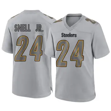 Youth Nike Pittsburgh Steelers Benny Snell Jr. Gray Atmosphere Fashion Jersey - Game
