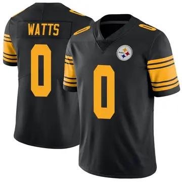 Youth Nike Pittsburgh Steelers Bryce Watts Black Color Rush Jersey - Limited