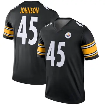 Youth Nike Pittsburgh Steelers Buddy Johnson Black Jersey - Legend