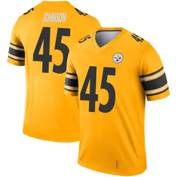 Youth Nike Pittsburgh Steelers Buddy Johnson Gold Inverted Jersey - Legend