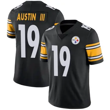 Youth Nike Pittsburgh Steelers Calvin Austin III Black Team Color Vapor Untouchable Jersey - Limited