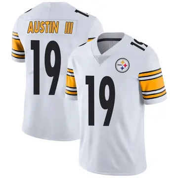 Youth Nike Pittsburgh Steelers Calvin Austin III White Vapor Untouchable Jersey - Limited