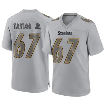 Youth Nike Pittsburgh Steelers Calvin Taylor Jr. Gray Atmosphere Fashion Jersey - Game