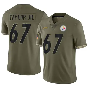 Youth Nike Pittsburgh Steelers Calvin Taylor Jr. Olive 2022 Salute To Service Jersey - Limited