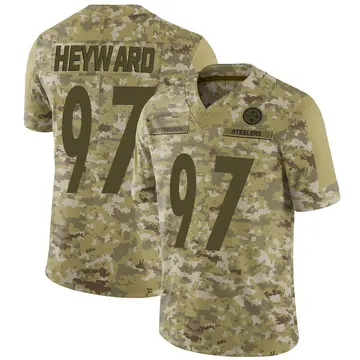 Youth Nike Pittsburgh Steelers Cameron Heyward Camo 2018 Salute to Service Jersey - Limited