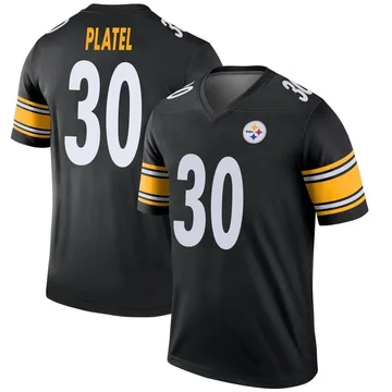 Youth Nike Pittsburgh Steelers Carlins Platel Black Jersey - Legend