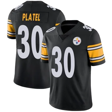 Youth Nike Pittsburgh Steelers Carlins Platel Black Team Color Vapor Untouchable Jersey - Limited