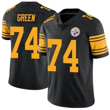 Youth Nike Pittsburgh Steelers Chaz Green Black Color Rush Jersey - Limited