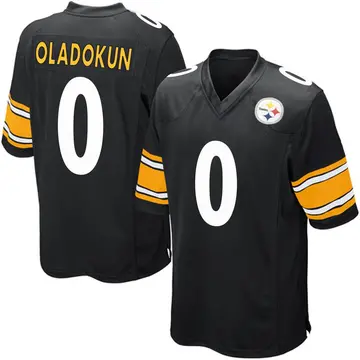 Youth Nike Pittsburgh Steelers Chris Oladokun Black Team Color Jersey - Game