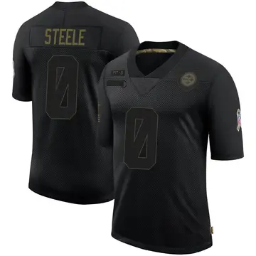 Youth Nike Pittsburgh Steelers Chris Steele Black 2020 Salute To Service Jersey - Limited