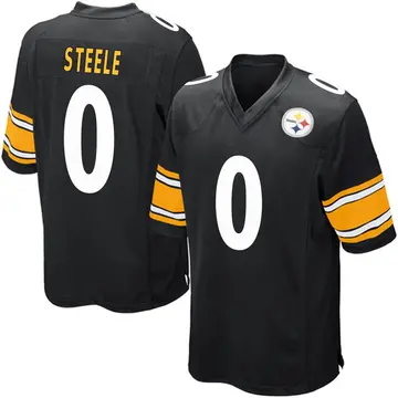 Youth Nike Pittsburgh Steelers Chris Steele Black Team Color Jersey - Game