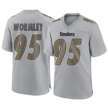 Youth Nike Pittsburgh Steelers Chris Wormley Gray Atmosphere Fashion Jersey - Game