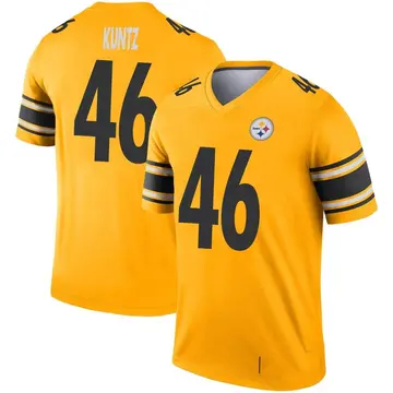 Youth Nike Pittsburgh Steelers Christian Kuntz Gold Inverted Jersey - Legend