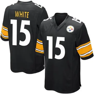 Youth Nike Pittsburgh Steelers Cody White Black Team Color Jersey - Game