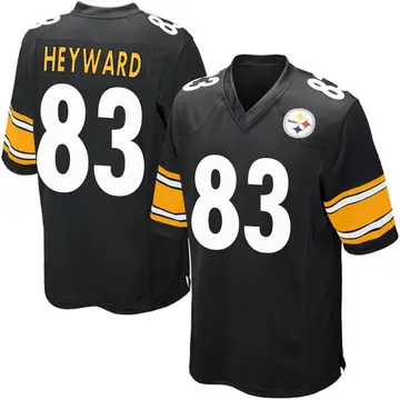 Youth Nike Pittsburgh Steelers Connor Heyward Black Team Color Jersey - Game