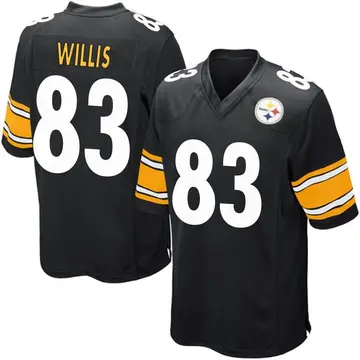 Youth Nike Pittsburgh Steelers Damion Willis Black Team Color Jersey - Game