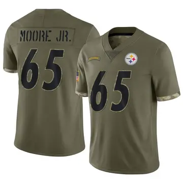 Youth Nike Pittsburgh Steelers Dan Moore Jr. Olive 2022 Salute To Service Jersey - Limited