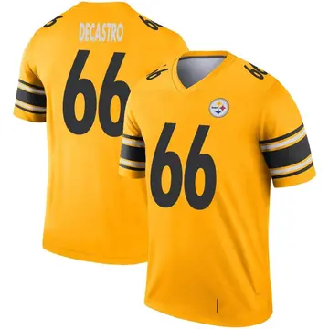 Youth Nike Pittsburgh Steelers David DeCastro Gold Inverted Jersey - Legend