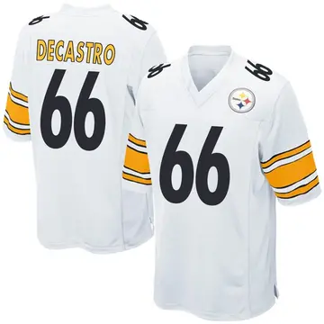 Youth Nike Pittsburgh Steelers David DeCastro White Jersey - Game