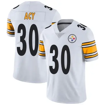 Youth Nike Pittsburgh Steelers DeMarkus Acy White Vapor Untouchable Jersey - Limited