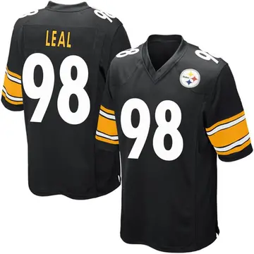 Youth Nike Pittsburgh Steelers DeMarvin Leal Black Team Color Jersey - Game
