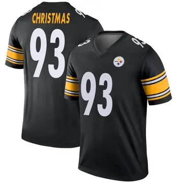 Youth Nike Pittsburgh Steelers Demarcus Christmas Black Jersey - Legend