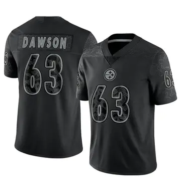 Youth Nike Pittsburgh Steelers Dermontti Dawson Black Reflective Jersey - Limited