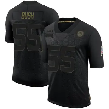 Youth Nike Pittsburgh Steelers Devin Bush Black 2020 Salute To Service Jersey - Limited