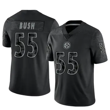 Youth Nike Pittsburgh Steelers Devin Bush Black Reflective Jersey - Limited