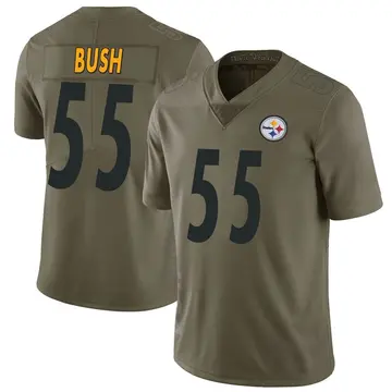 Youth Nike Pittsburgh Steelers Devin Bush Green 2017 Salute to Service Jersey - Limited