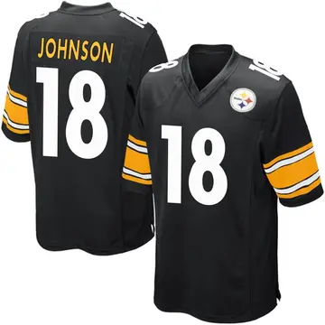 Youth Nike Pittsburgh Steelers Diontae Johnson Black Team Color Jersey - Game