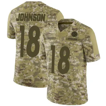 Youth Nike Pittsburgh Steelers Diontae Johnson Camo 2018 Salute to Service Jersey - Limited
