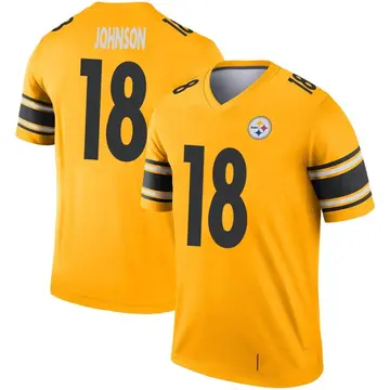 Youth Nike Pittsburgh Steelers Diontae Johnson Gold Inverted Jersey - Legend