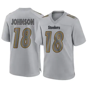 Youth Nike Pittsburgh Steelers Diontae Johnson Gray Atmosphere Fashion Jersey - Game