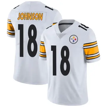 Youth Nike Pittsburgh Steelers Diontae Johnson White Vapor Untouchable Jersey - Limited
