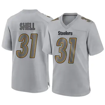 Youth Nike Pittsburgh Steelers Donnie Shell Gray Atmosphere Fashion Jersey - Game