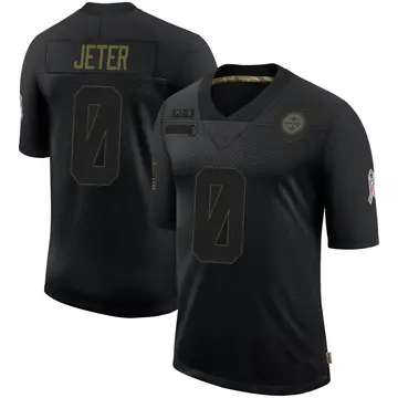 Youth Nike Pittsburgh Steelers Donovan Jeter Black 2020 Salute To Service Jersey - Limited