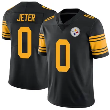 Youth Nike Pittsburgh Steelers Donovan Jeter Black Color Rush Jersey - Limited