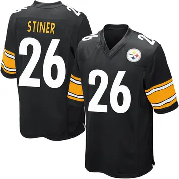 Youth Nike Pittsburgh Steelers Donovan Stiner Black Team Color Jersey - Game